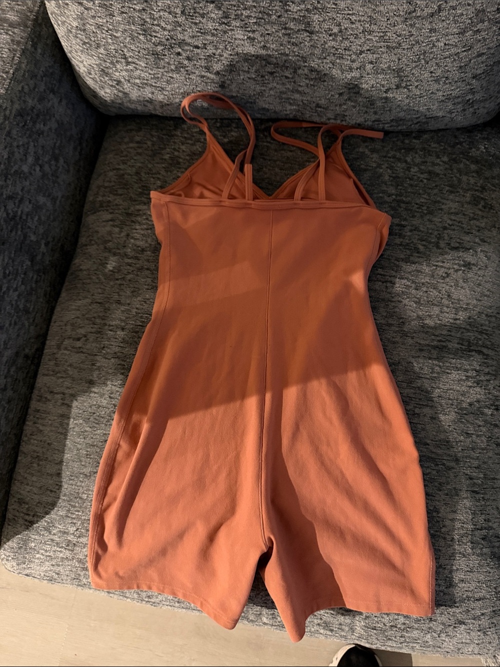 ALO Yoga Rust Orange Strappy Romper. Size XS - Picture 2 of 3